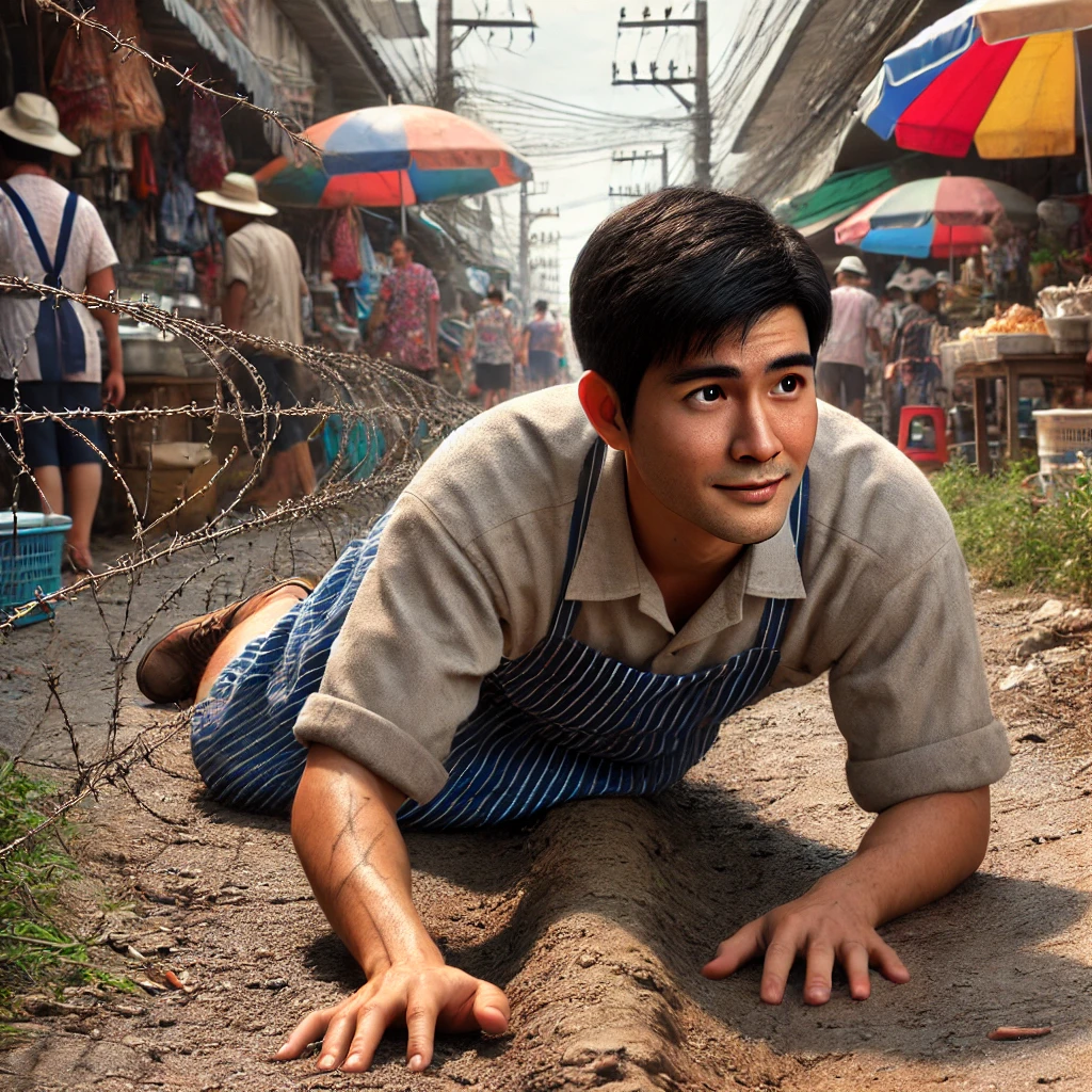 แผงขายของในตลาดทอดขวากหนาม สื่อถึงความยากในโลกจริง ขายอะไรดีตลาดนัด