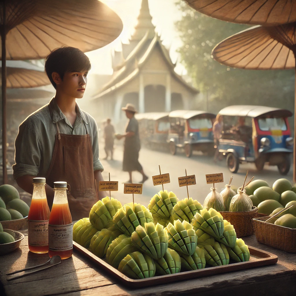 ผู้ค้าหน้าแผงใต้แสงนวล ดวงตาลุกโชนท่ามกลางเงาความกลัว ขายอะไรดีตลาดนัด