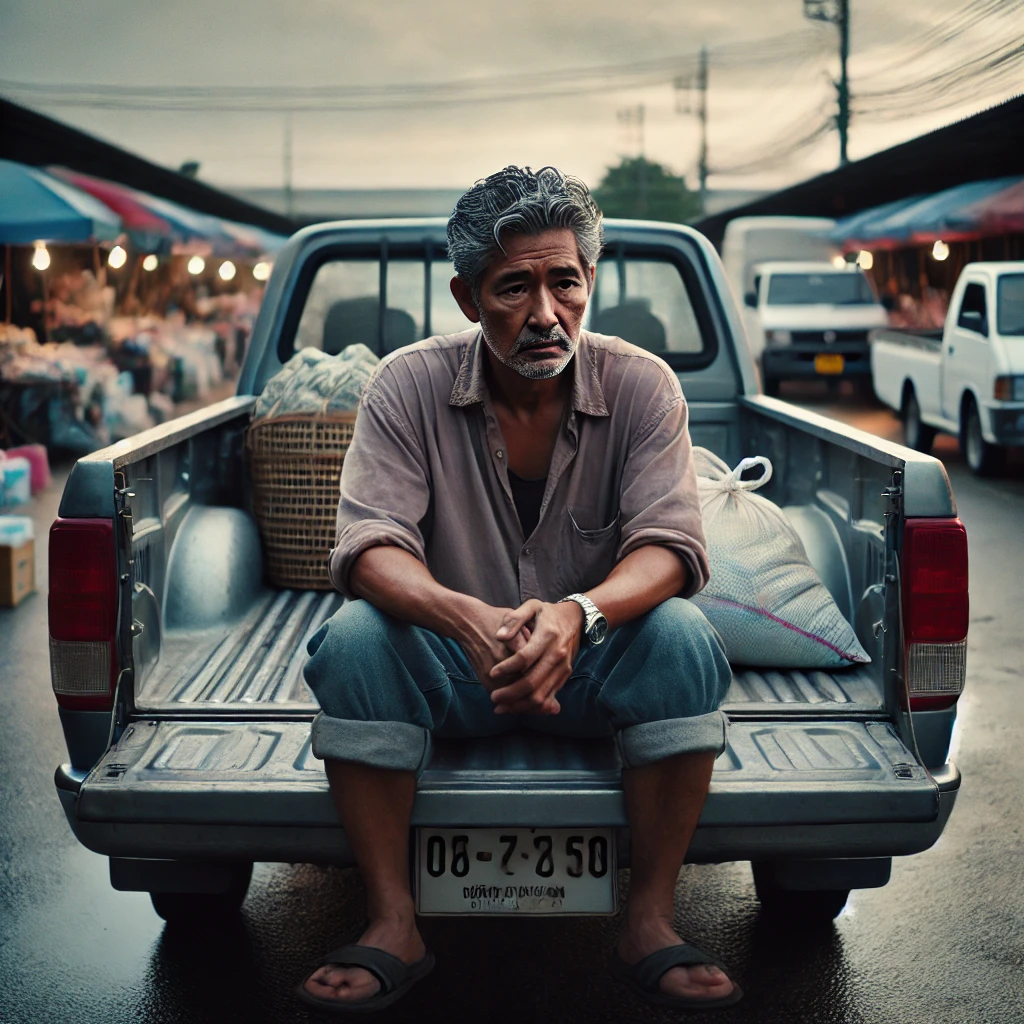 แผงตลาดกลางแจ้ง ไม่มี e-book ไม่ใช่ Zoom มีแต่พื้นที่และคนจริง