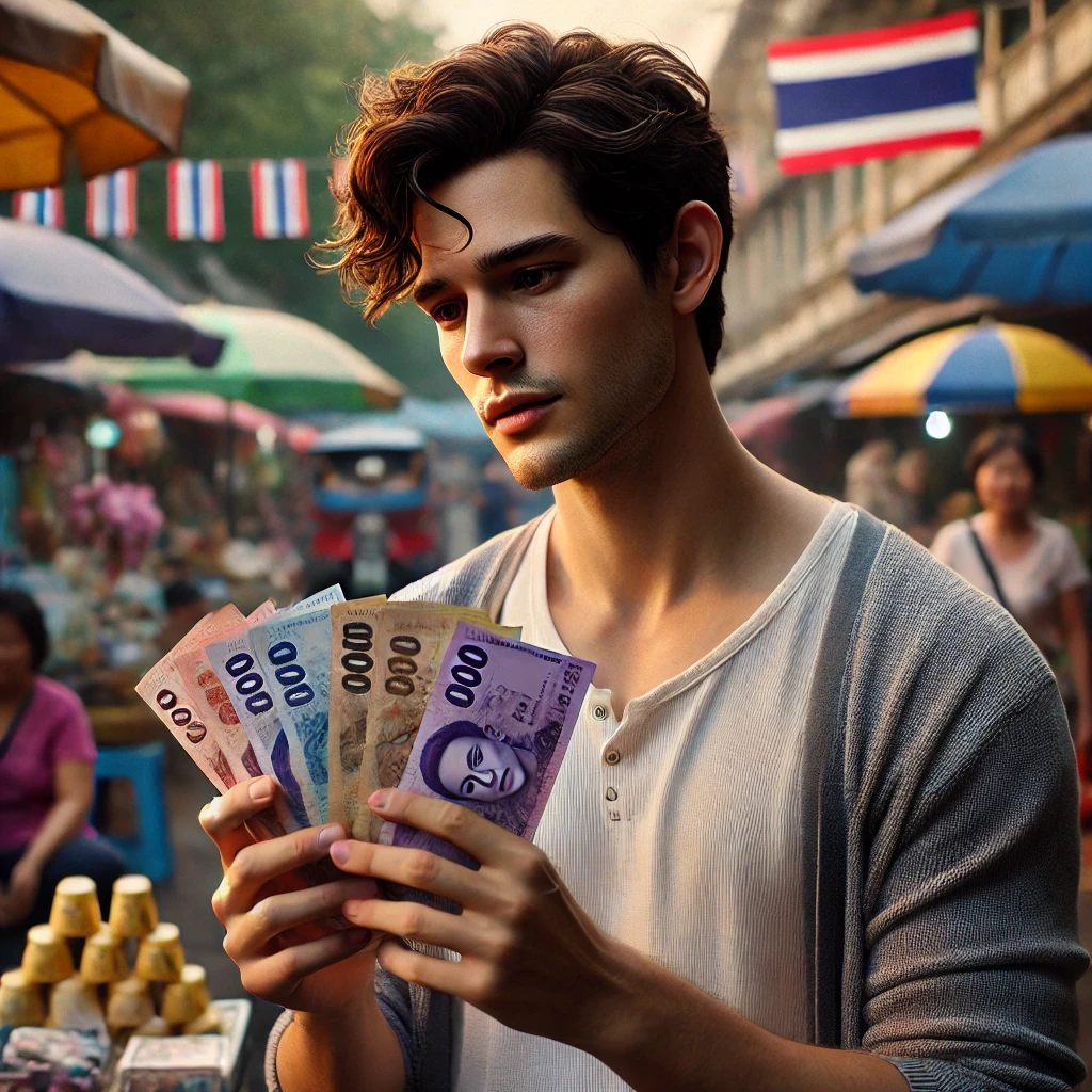 ผู้ค้าหน้าแผงถือเงิน 500 บาทพร้อมรอยยิ้มกองกำไรหมื่น