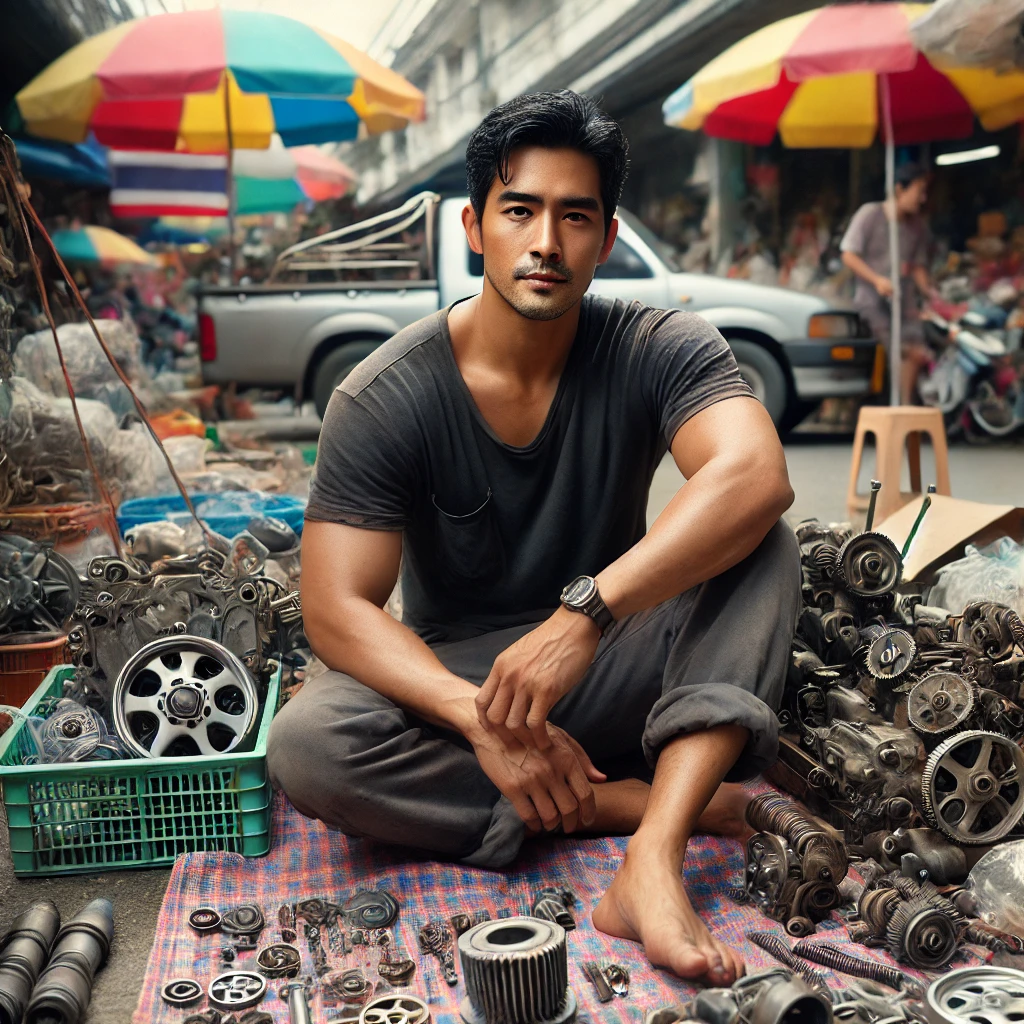 ผู้ค้าโชว์สินค้าแน่วแน่ แทนความกล้าที่ไม่หวั่นสายตา