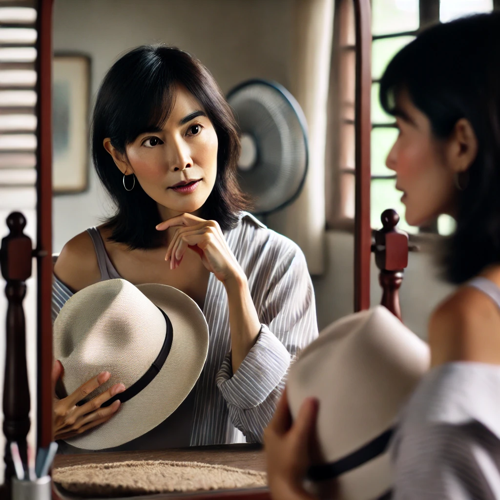 นักขายฝึกฝนท่าพูด ‘ลองดูก่อนได้นะคะ’ หน้าเต็นท์ก่อนลงสนาม