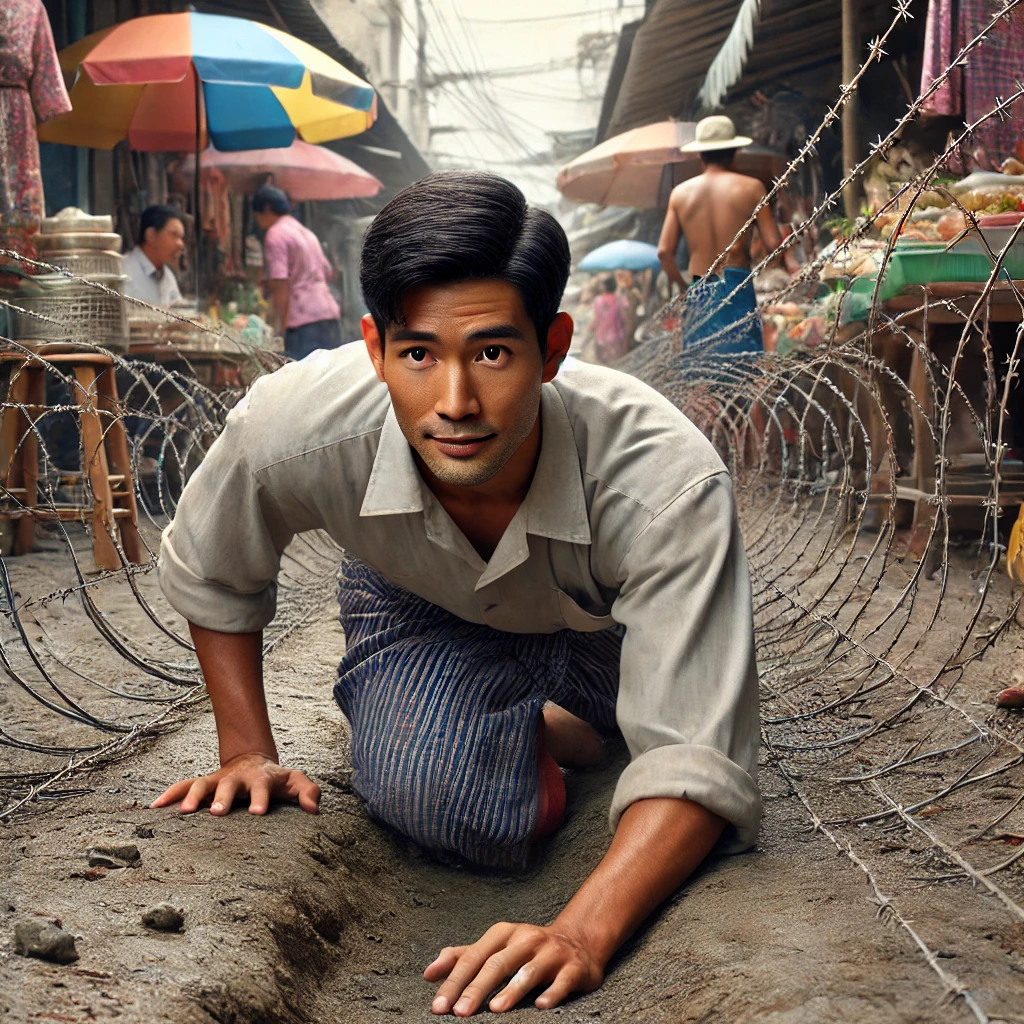 โต๊ะตลาดขรุขระเต็มรอยขีดข่วน สะท้อนคนจริงที่ฝ่าอุปสรรค ขายอะไรดีตลาดนัด