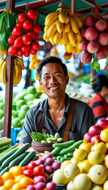 บรรยากาศแผงขายสินค้ายอดนิยมในตลาดนครปฐม แนวทางเลือกสินค้าขายดีที่น่าลงทุน