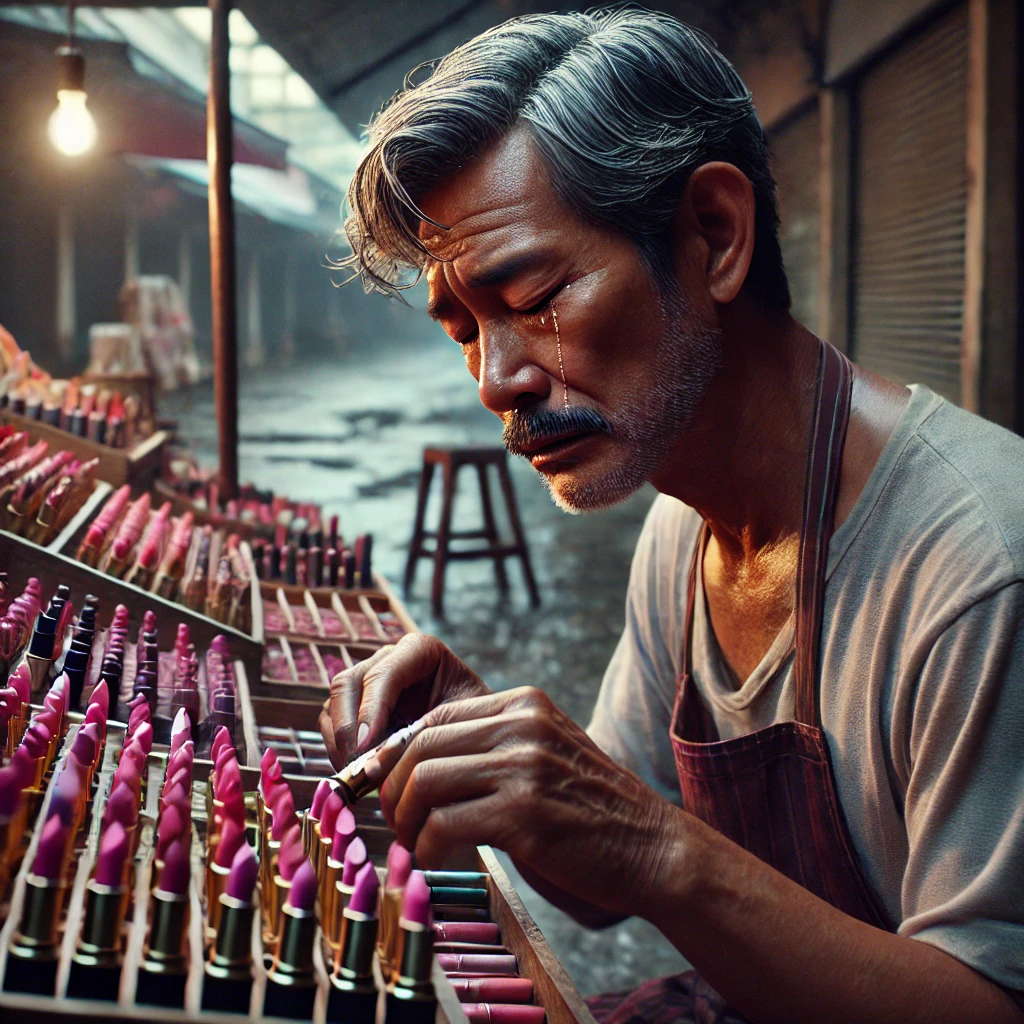 แผงตลาดว่างเปล่าแต่ผู้ค้าก้มสังเกตผู้คน สะท้อนว่าขายไม่ดีแปลว่าเข้าใจตลาดไม่พอ ขายอะไรดีตลาดนัด