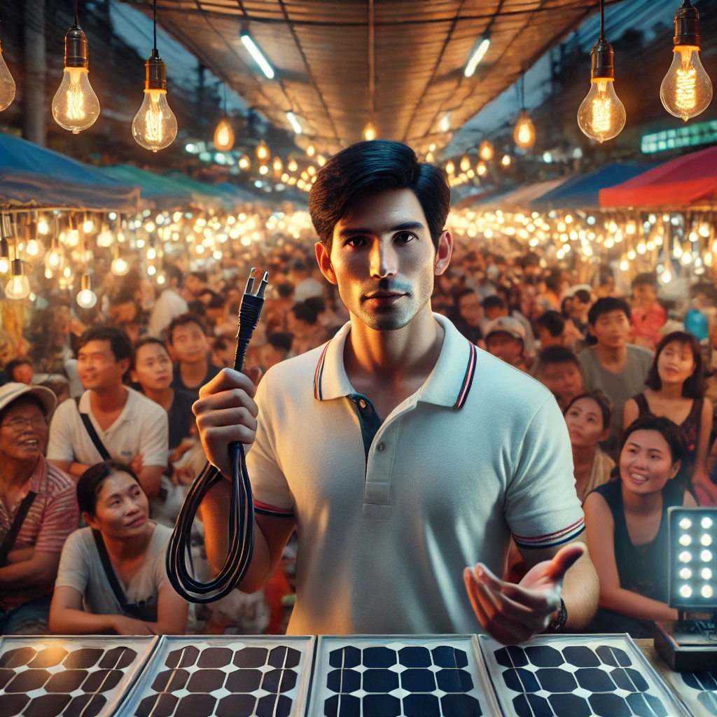 เจ้าของร้านยืนอธิบาย 10 วินาทีแรก หน้าแผงตลาด ชนะใจลูกค้า บทเรียน ขายอะไรดีตลาดนัด