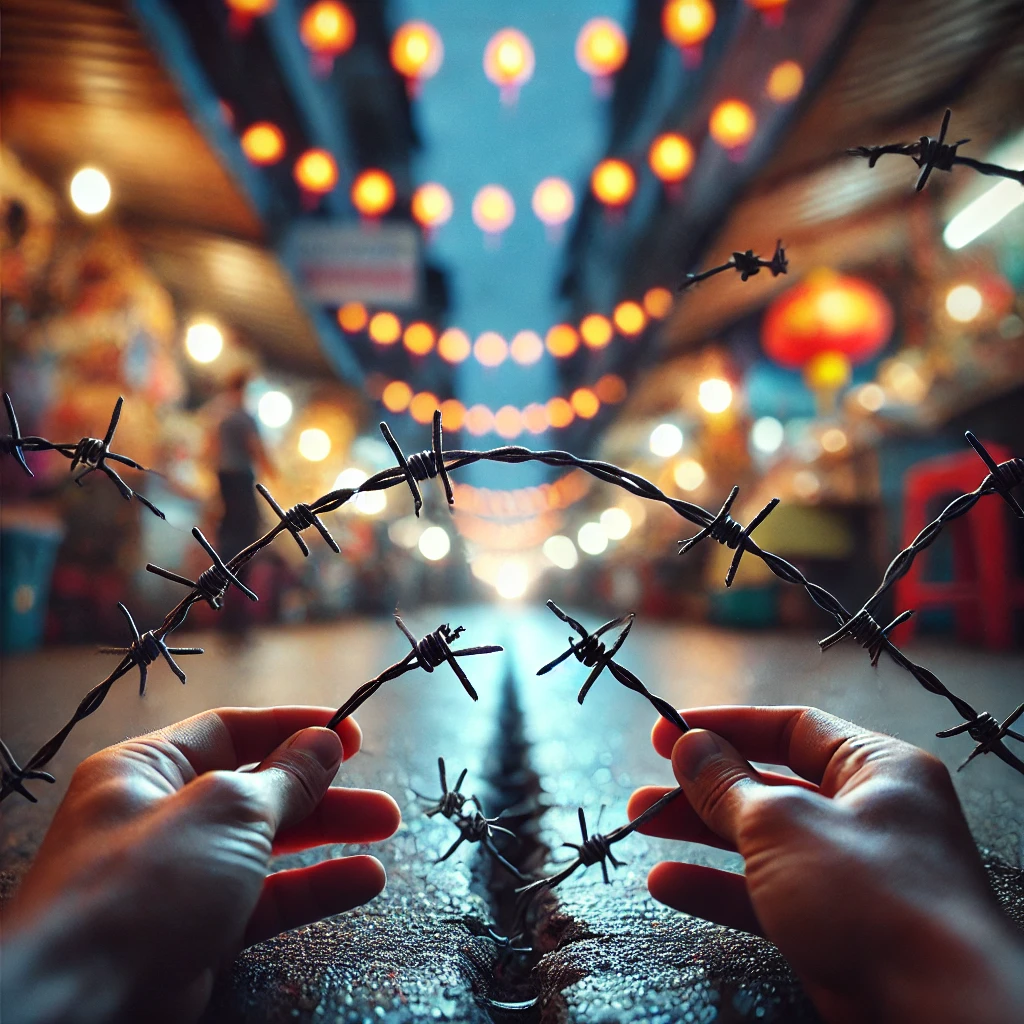 ผู้ค้าก้าวผ่านหนามเล็กหน้าตลาด แสดงว่าการขายไม่ง่ายแต่ทำได้ ขายอะไรดีตลาดนัด