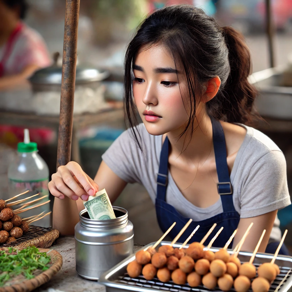 ผู้ค้าหน้าแผงโดดเดี่ยว ไม่มีใครเหลียวมอง แต่ยังไม่เก็บของหนี