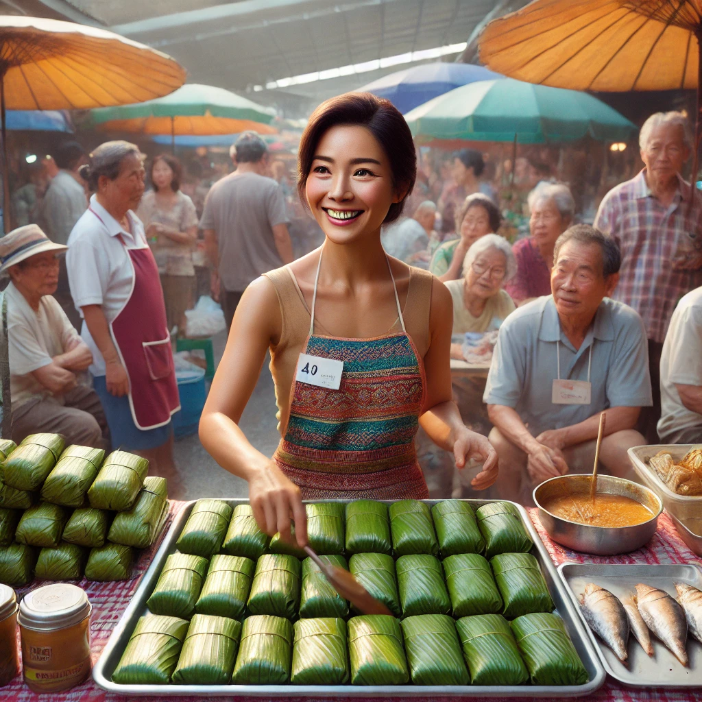 ผู้ค้าหน้าแผงยิ้มน้อยๆ หลังวางของผิด สะท้อนไม่หยุดฝึกฝน