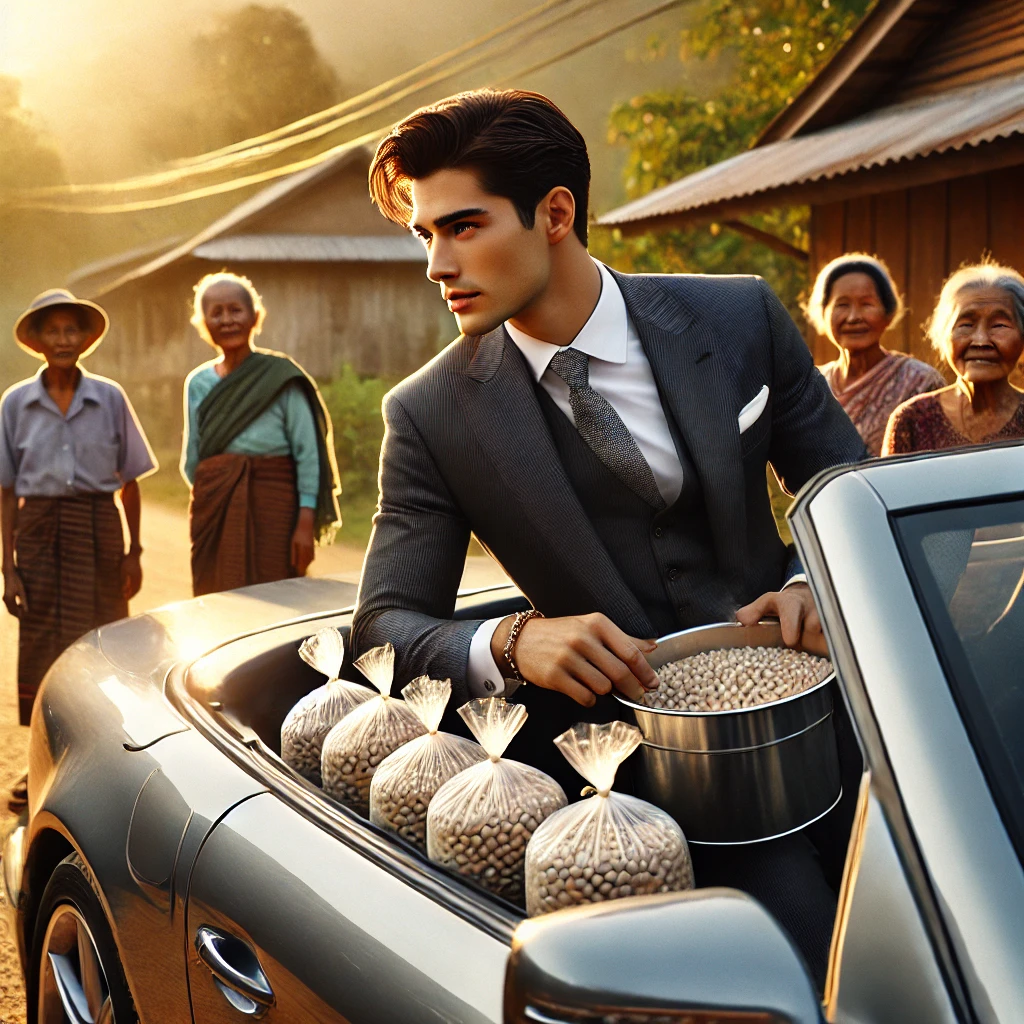 คนขับรถเบนซ์ขายป๊อปคอร์นไม่มีจริง สะท้อนอย่าหลงกับนิทาน บทเรียน ขายอะไรดีตลาดนัด